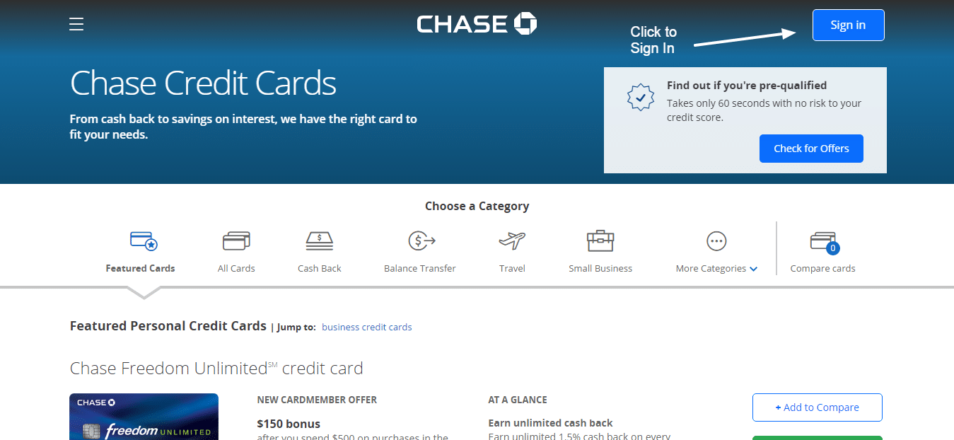 chase credit card enroll