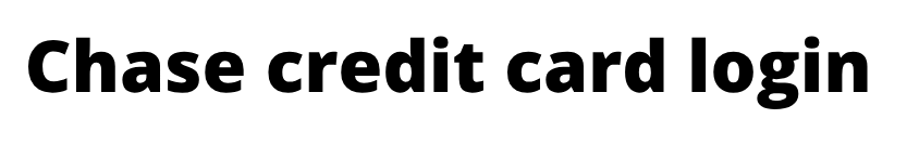 Chase credit card login